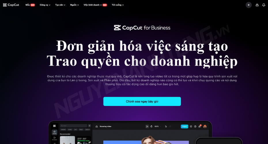 Capcut ra mắt phiên bản dành cho doanh nghiệp!
