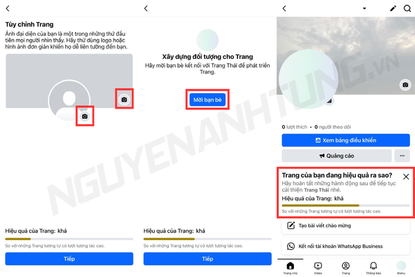 Tùy chỉnh Trang Fanpage mới