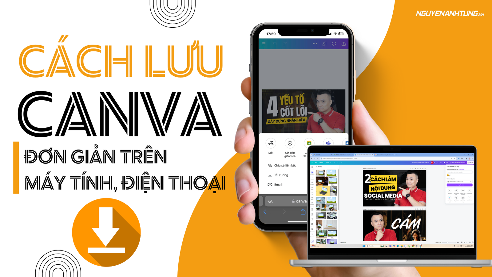 Cách lưu Canva đơn giản trên máy tính, điện thoại nhanh chóng