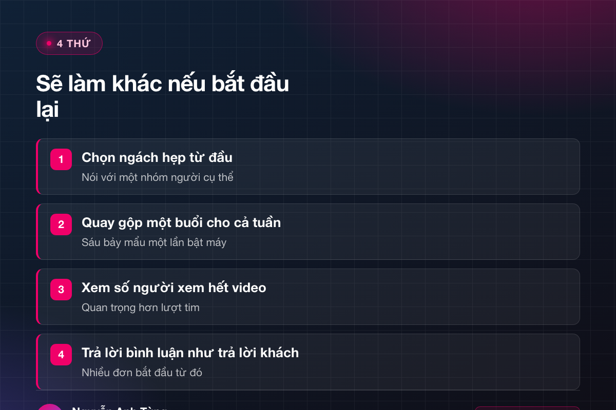 4 kinh nghiệm làm TikTok cho người mới