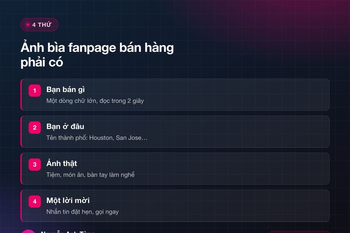 4 thứ ảnh bìa fanpage bán hàng phải có