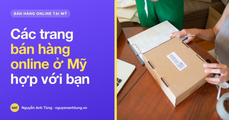 Các trang bán hàng online ở Mỹ cho người Việt