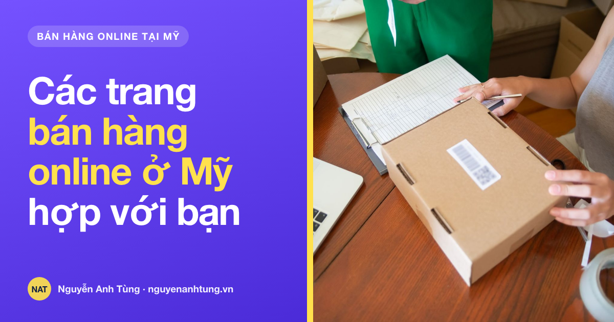 Các trang bán hàng online ở Mỹ cho người Việt