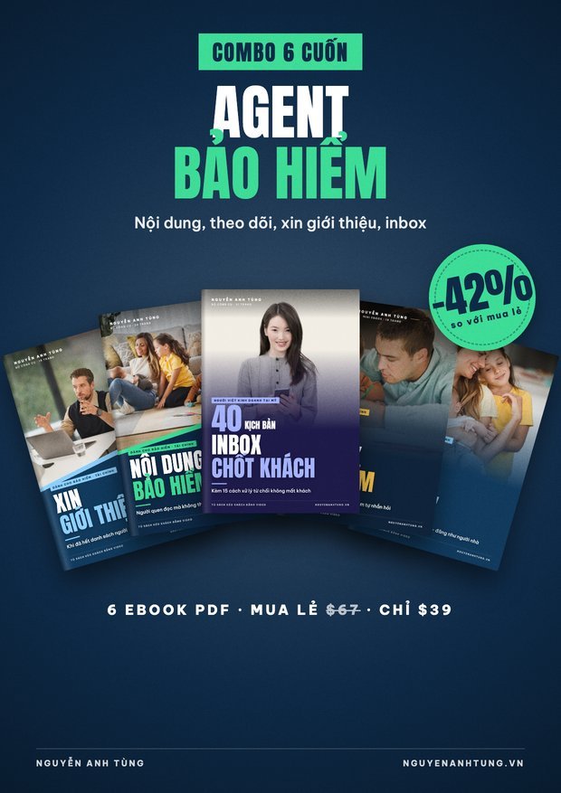 COMBO AGENT BẢO HIỂM — 6 Cuốn