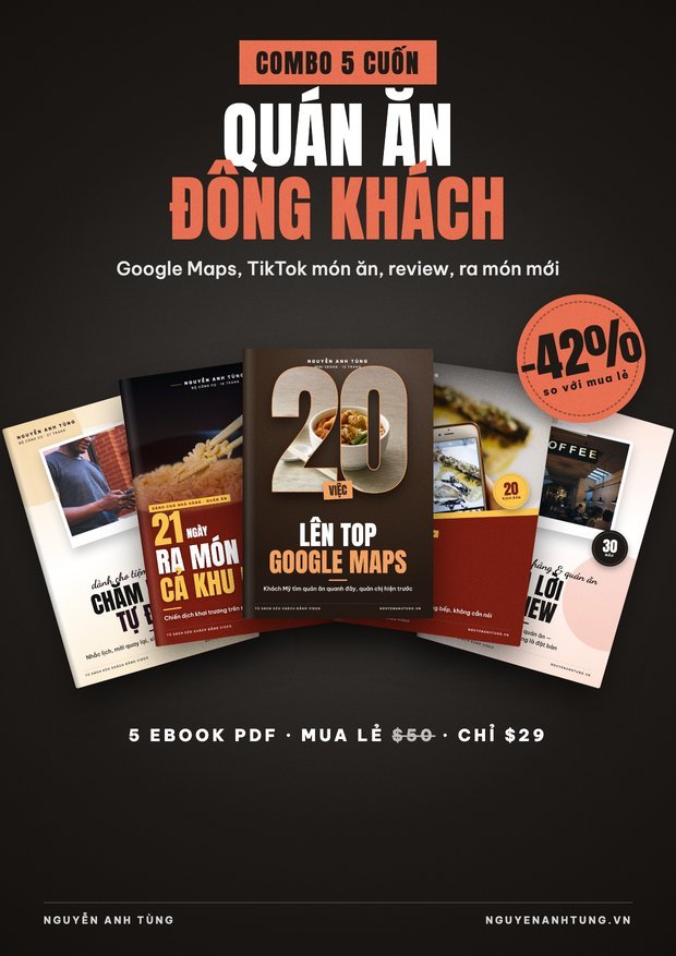 COMBO QUÁN ĂN ĐÔNG KHÁCH — 5 Cuốn