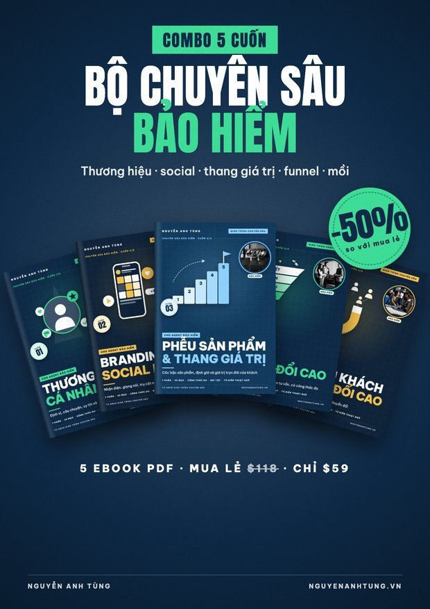 BỘ CHUYÊN SÂU AGENT BẢO HIỂM — 5 Giáo Trình