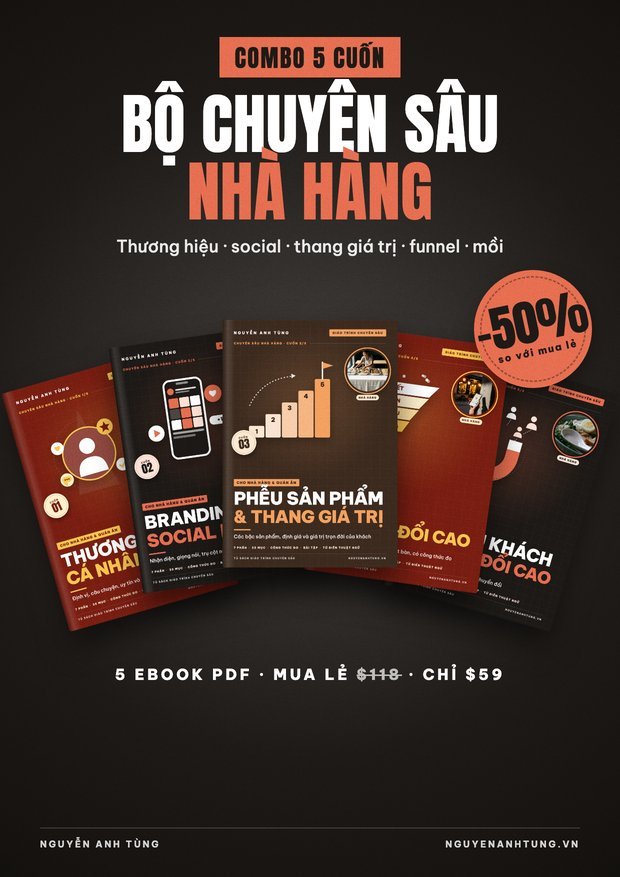 BỘ CHUYÊN SÂU NHÀ HÀNG & QUÁN ĂN — 5 Giáo Trình