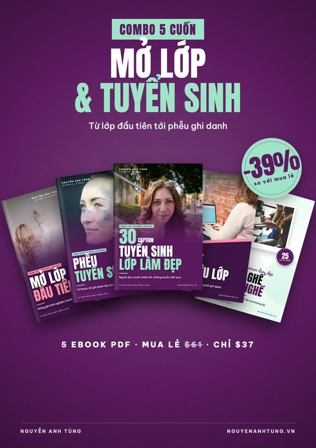 COMBO MỞ LỚP & TUYỂN SINH — 5 Cuốn