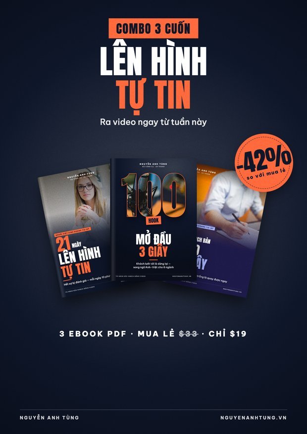 COMBO 3 — Lên Hình Tự Tin, Ra Video Ngay