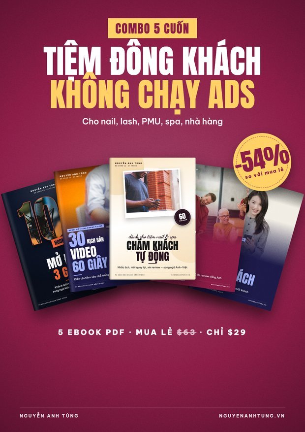 COMBO 5 — Tiệm Đông Khách Không Chạy Ads