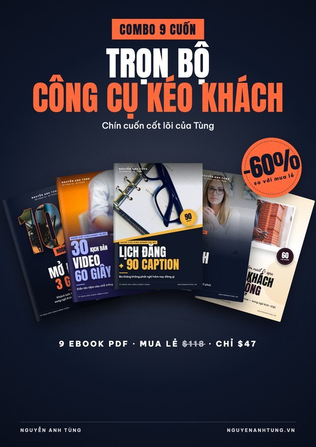 COMBO 9 — Trọn Bộ Công Cụ Kéo Khách Của Tùng