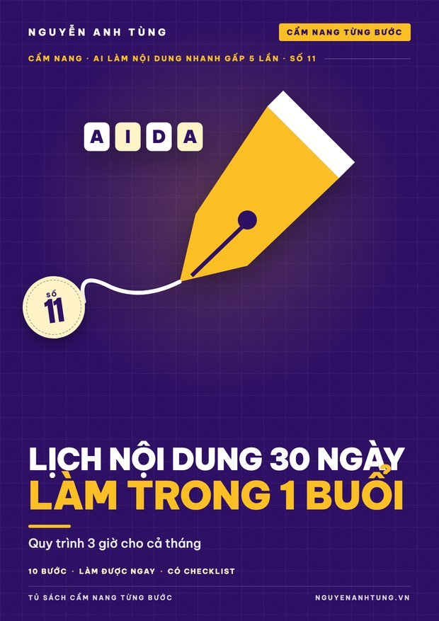 Lịch Nội Dung 30 Ngày Làm Trong 1 Buổi