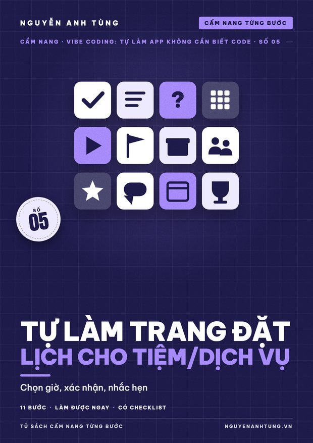 Tự Làm Trang Đặt Lịch Cho Tiệm/Dịch Vụ