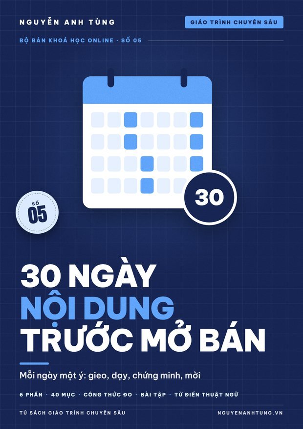 30 Ngày Nội Dung Social Trước Khi Mở Bán Khoá Học