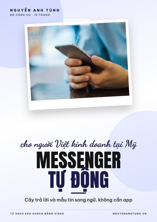 Messenger Tự Động Cho Tiệm: Cây Trả Lời & Mẫu Tin (không cần app)
